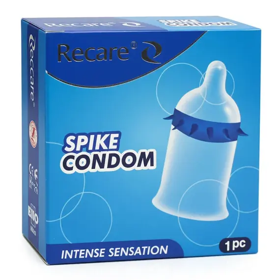 Презерватив з вусиками Recare Intense Blue