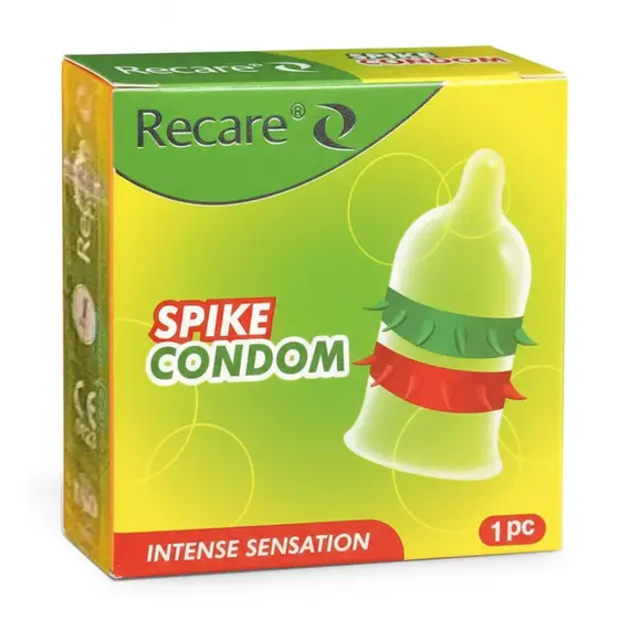 Презерватив з вусиками Recare Intense Green