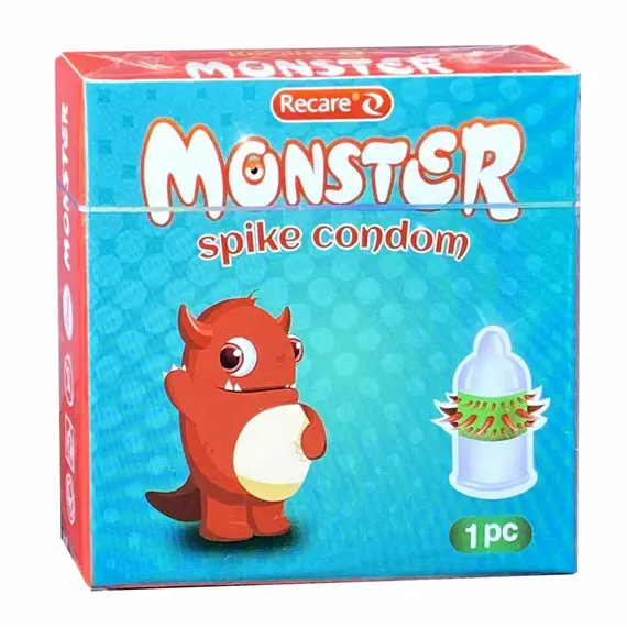 Презерватив з вусиками Recare Monster Greenie Wink